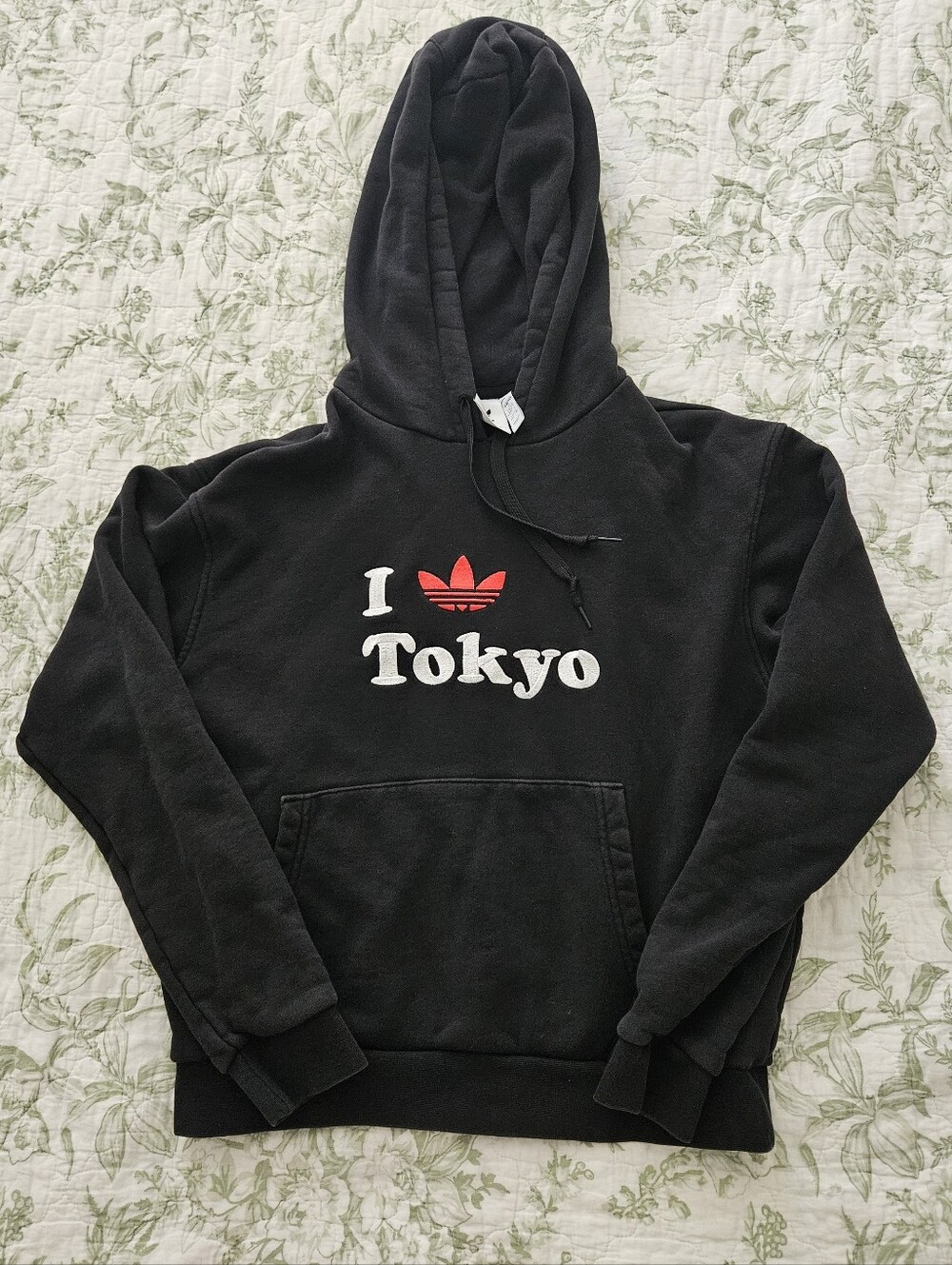 Adidas Black Hoodie Tokyo Graphic Black Size Small